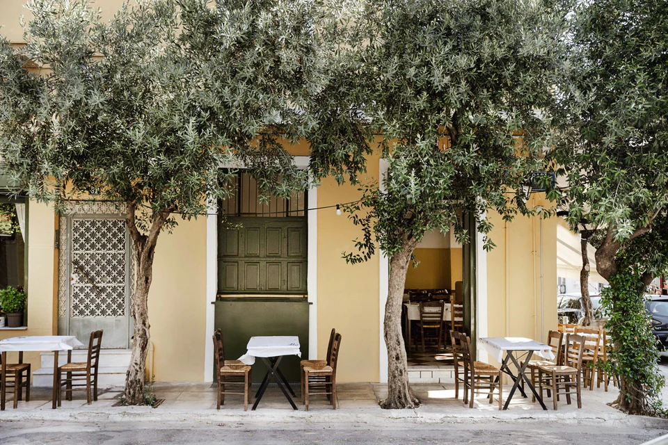 Outside area of Taverna Oikonomou